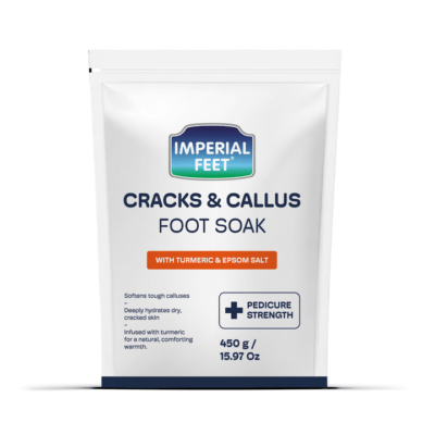 CRACKS & CALLUS FOOT SOAK - ΑΛΑΤΑ ΠΟΔΟΛΟΥΤΡΟΥ ΓΙΑ ΚΑΛΟΥΣ & ΣΚΛΗΡΥΝΣΕΙΣ cabin size XL 450g.